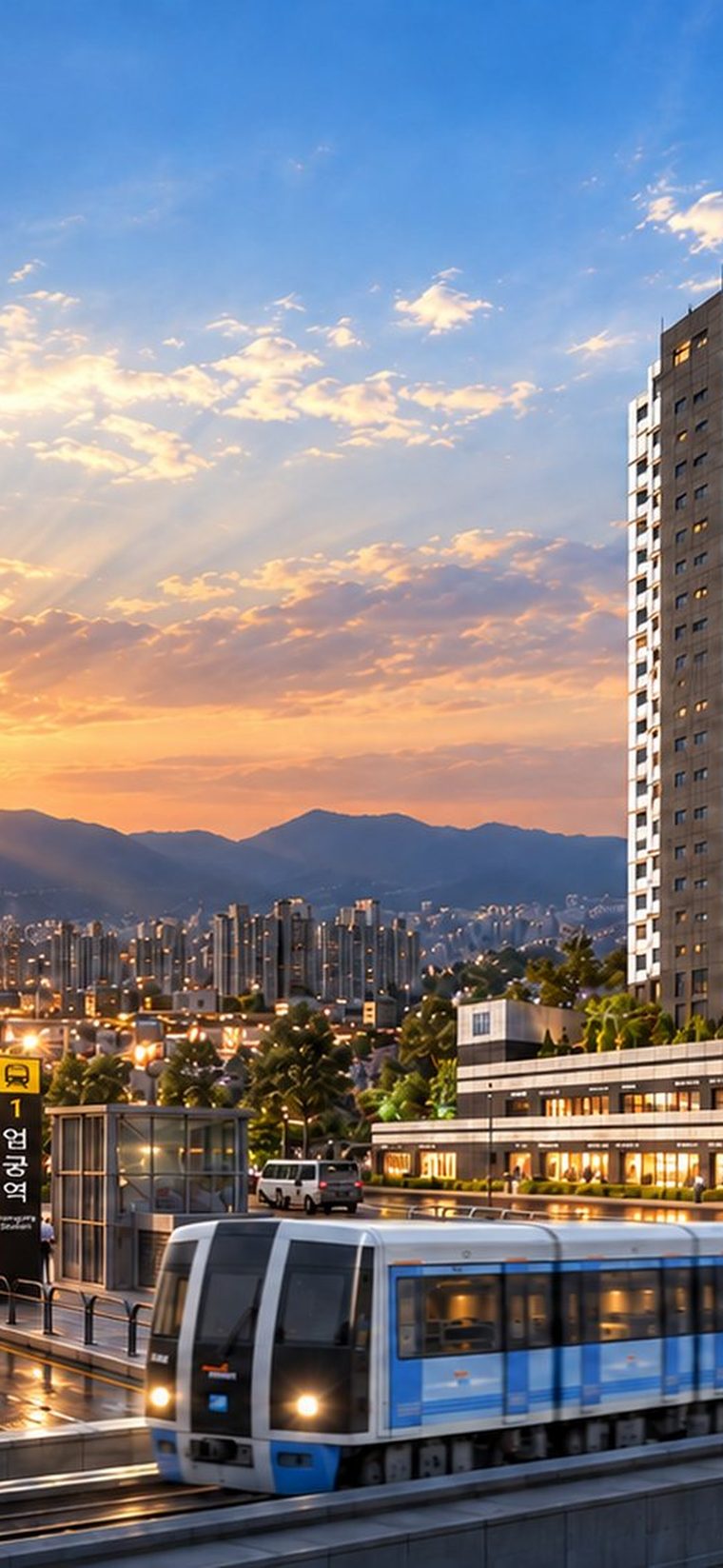 엄궁역 트라비스 하늘채 투시도